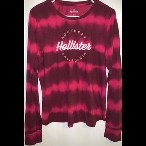 Hollister tie dye long sleeve top